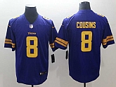 Nike Vikings 8 Kirk Cousins Purple Color Rush Limited Jersey,baseball caps,new era cap wholesale,wholesale hats